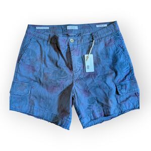 Simple Laguna Women Blue Capri Printed Shorts Size 10 NWT California Surf Beach